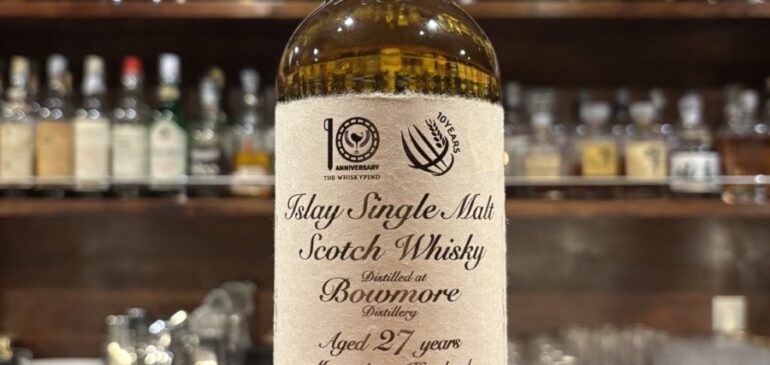 ボウモア　BOWMORE 1997　27年 The WhiskyFind x The Whisky Hoop 10 Years Anniversary　和紙ラベル