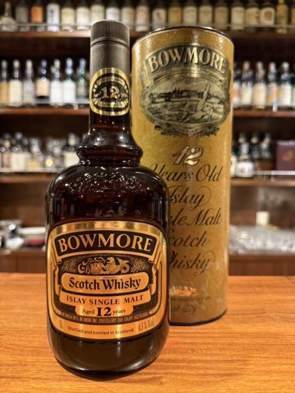 【ボトル売り】未開封　BOWMORE　ボウモア　オフィシャル　ダンピーボトル1L瓶　1980年代流通　モリソンボウモア　750㎖